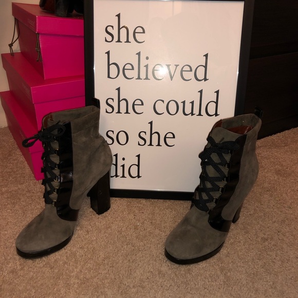 Marc By Marc Jacobs Shoes - Suede Combat Lace-Up Boot